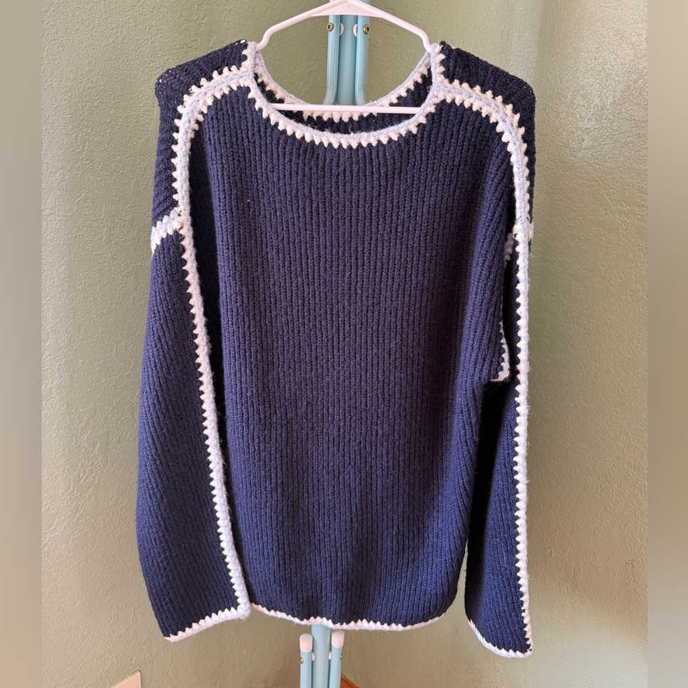 Single Thread Navy Sweater Size Medium.